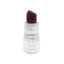 Charger l&#39;image dans la galerie, NEWEST fashion Luxury women evening party designer funny hot lipstick seductresses full crystal clutches sexy pinkie purses
