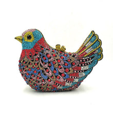 Charger l&#39;image dans la galerie, Minaudière de Soirée N°24 - L&#39;oiseau - à personnaliser à vos couleurs
