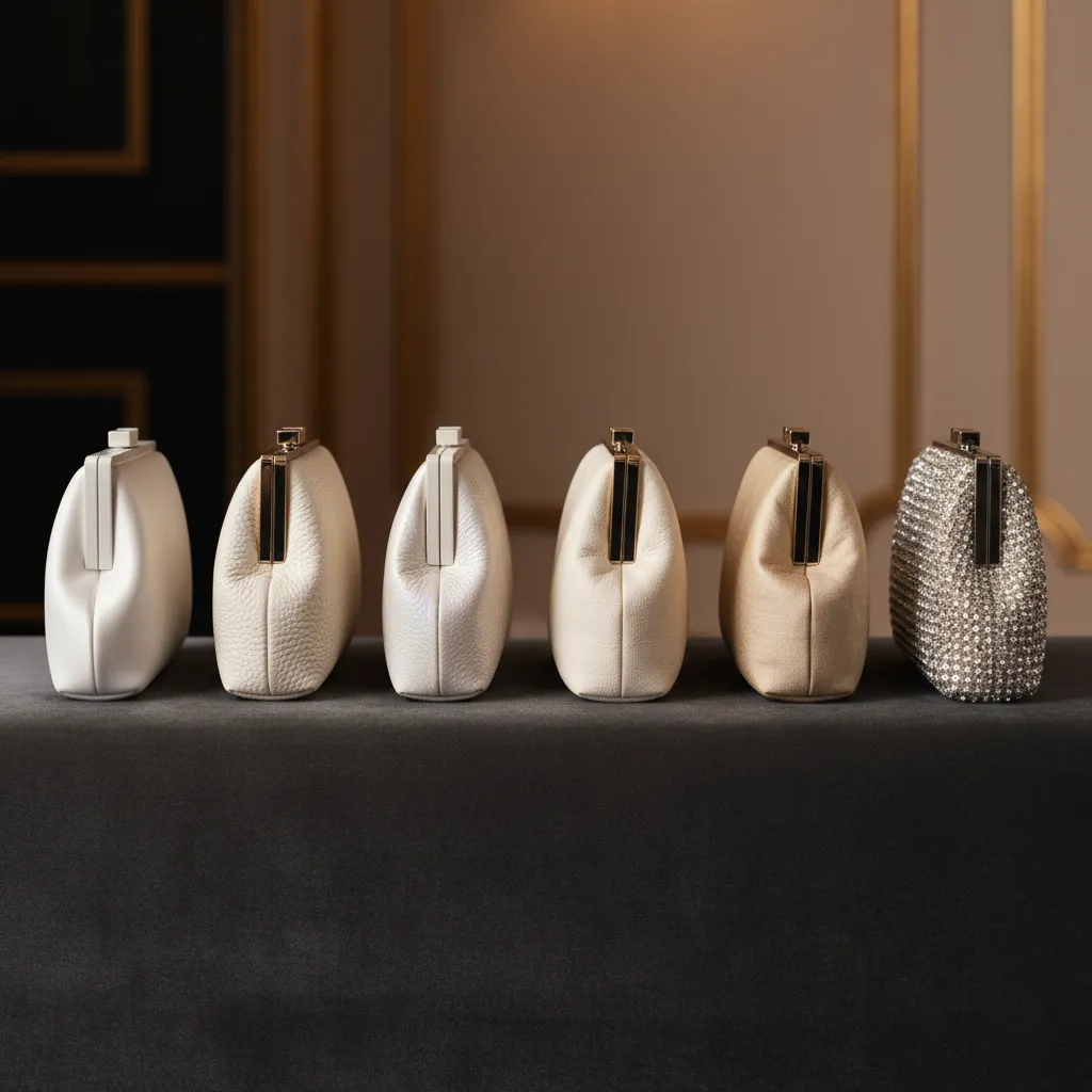 D'un blanc optique au left à l'écru chaleureux à droite : cinq nuances qui changent tout le message d'un accessoire