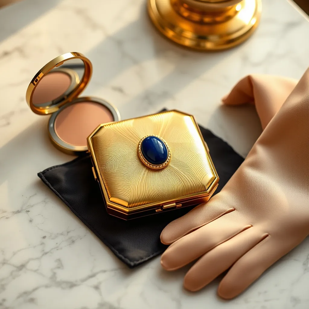 Le poussoir en cabochon de lapis-lazuli, signature des premières minaudières Van Cleef & Arpels produites place Vendôme