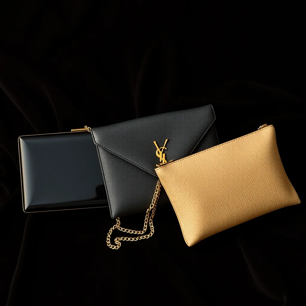 Smoking Box, Kate envelope et Rive Droite pouch : les trois silhouettes du vestiaire du soir Saint Laurent