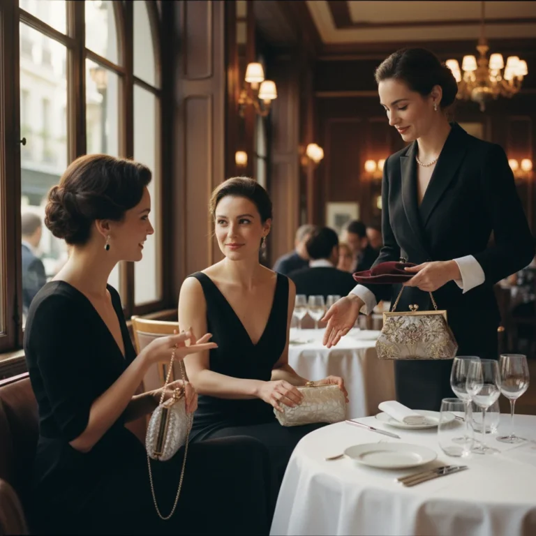 L’étiquette minaudière : tenir, poser, passer à table