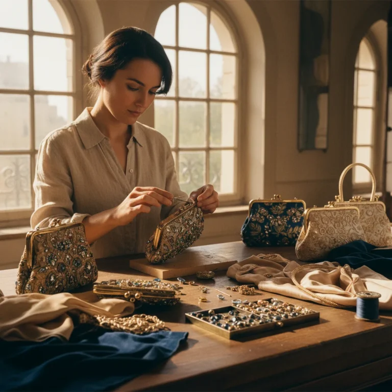 Réparer une minaudière : fermoir, sertissage, doublure