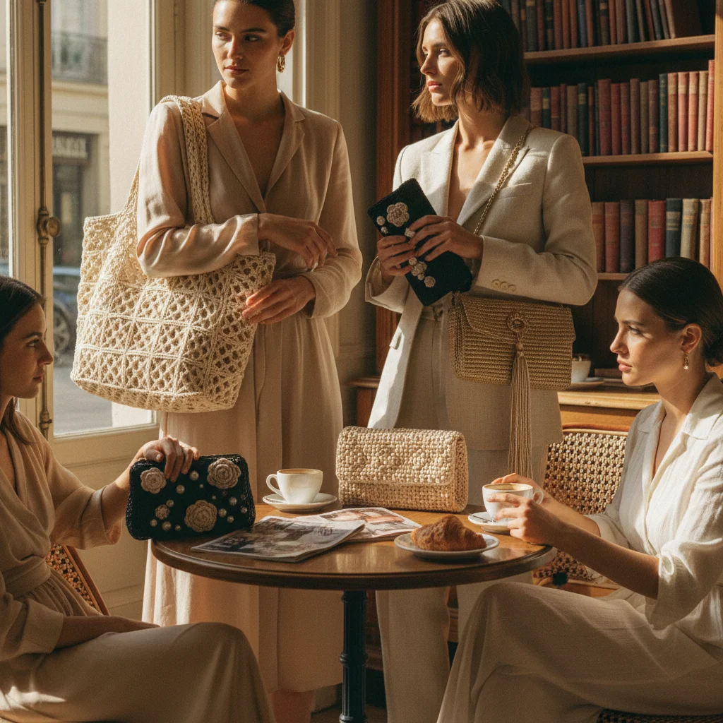 Sac en crochet tendance 2024 : les modèles à shopper