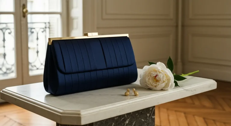Pochette bleu marine pour mariage : le classique contemporain