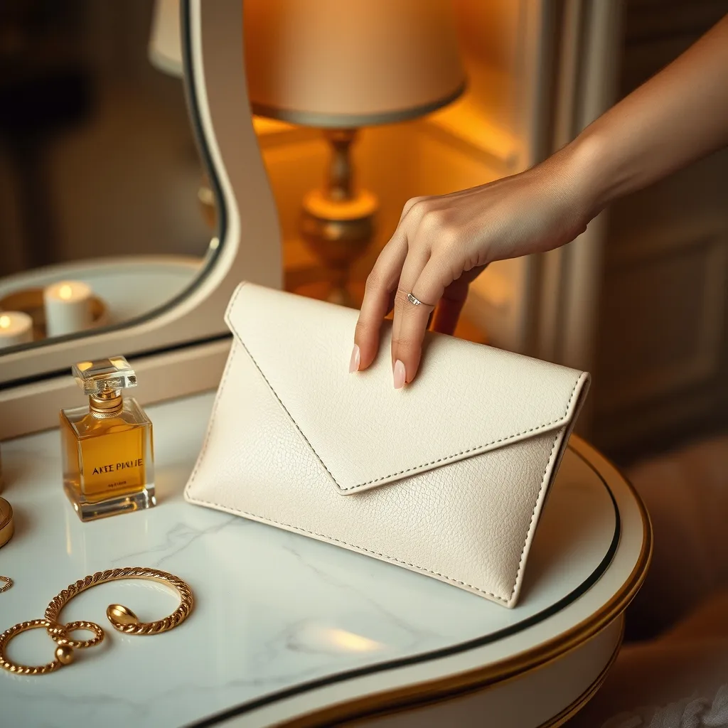 Du bureau au dîner : la pochette cuir souple se glisse dans un sac le jour et s'émancipe le soir venu