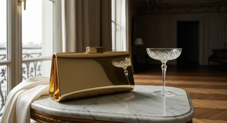 Pochette dorée soirée : le signal festif