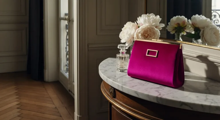 Pochette mariage fuchsia : l'audace assumée