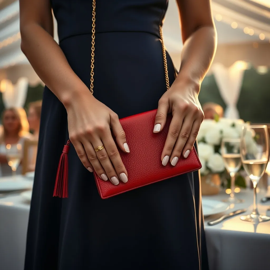 L'association bleu marine et rouge rubis : la palette préférée des invitées de mariage parisien depuis cinq saisons