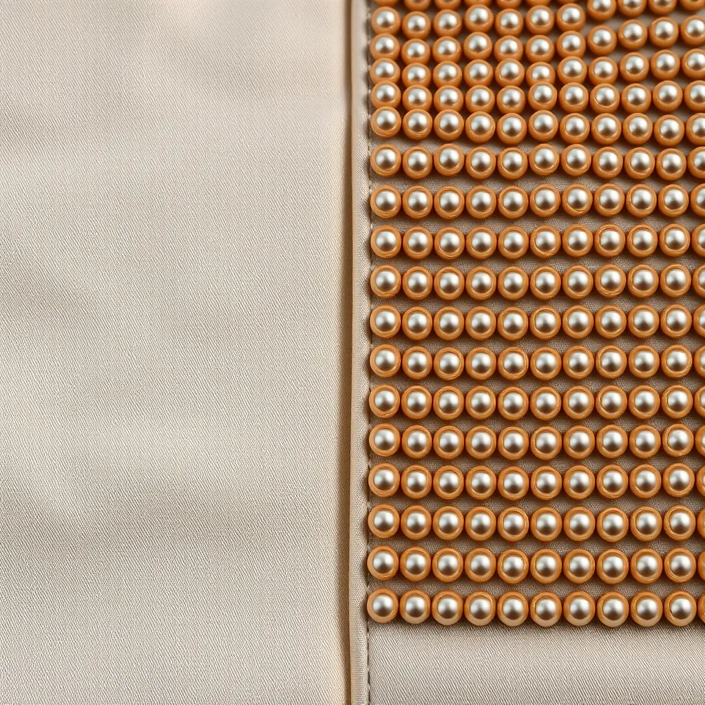 Main contre machine : à gauche, l'irrégularité vivante du crochet de Lunéville ; à droite, la régularité mécanique de la brodeuse industrielle