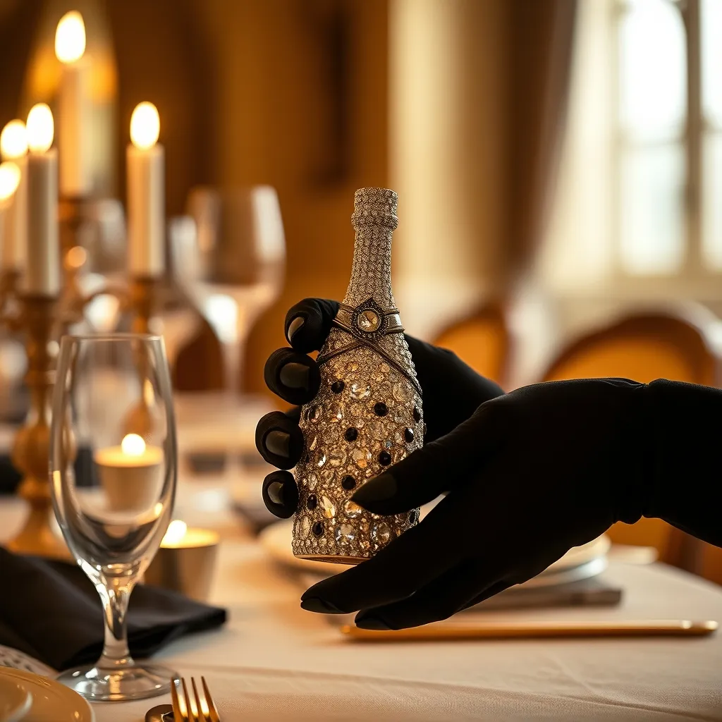 Minaudière figurative en cristaux lors d'un dîner de gala : un objet de collection autant qu'un accessoire