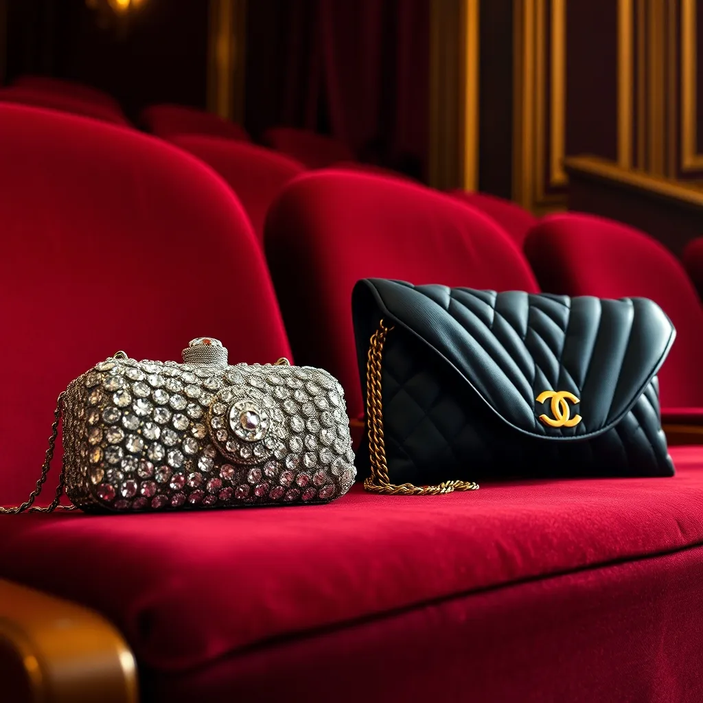 Minaudière rigide à cristaux sertis contre pochette souple en satin matelassé : deux philosophies, un même silence exigé