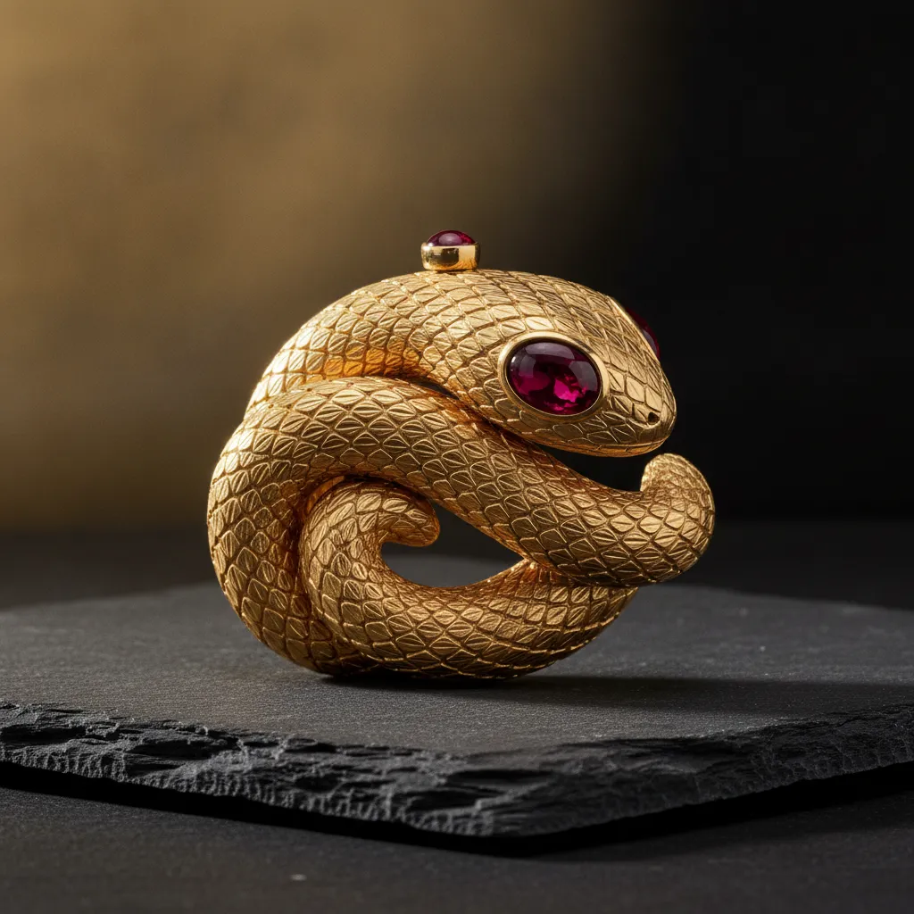 Le motif serpent, signature de Boucheron depuis le XIXe siècle, atteint des records en salle des ventes : jusqu'à 92 000 euros pour un exemplaire des années 1930