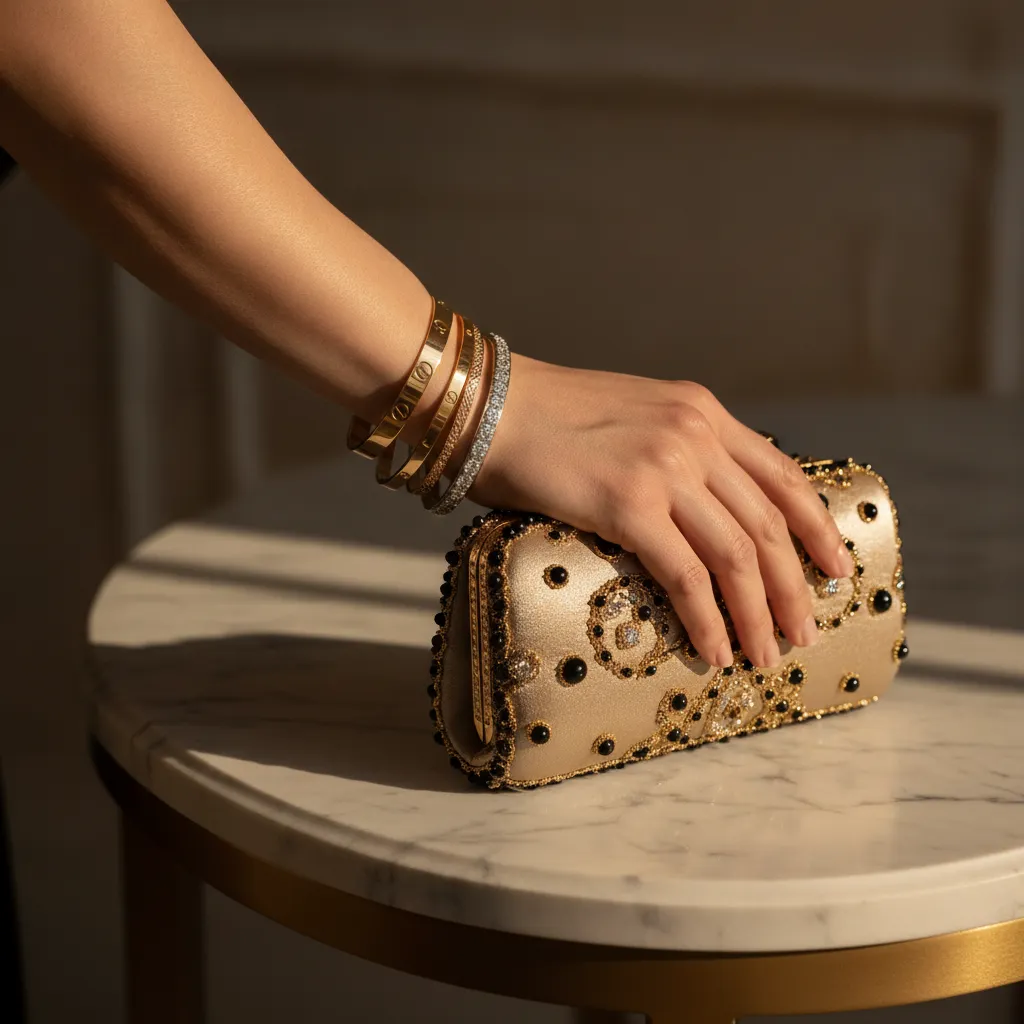 L'art du stacking : bracelet Love et rivière de diamants, deux classiques de la joaillerie qui se valorisent avec le temps