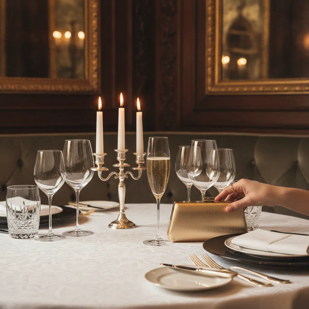Au restaurant gastronomique d'un palace, la minaudière remplace le sac à main dès 19 heures