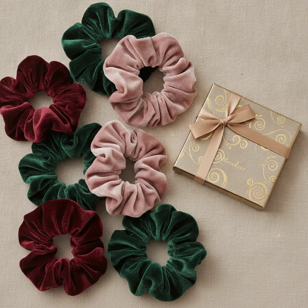 Chouchous en velours et chocolats fins : deux cadeaux Secret Santa mode et gourmand sous les 10 euros