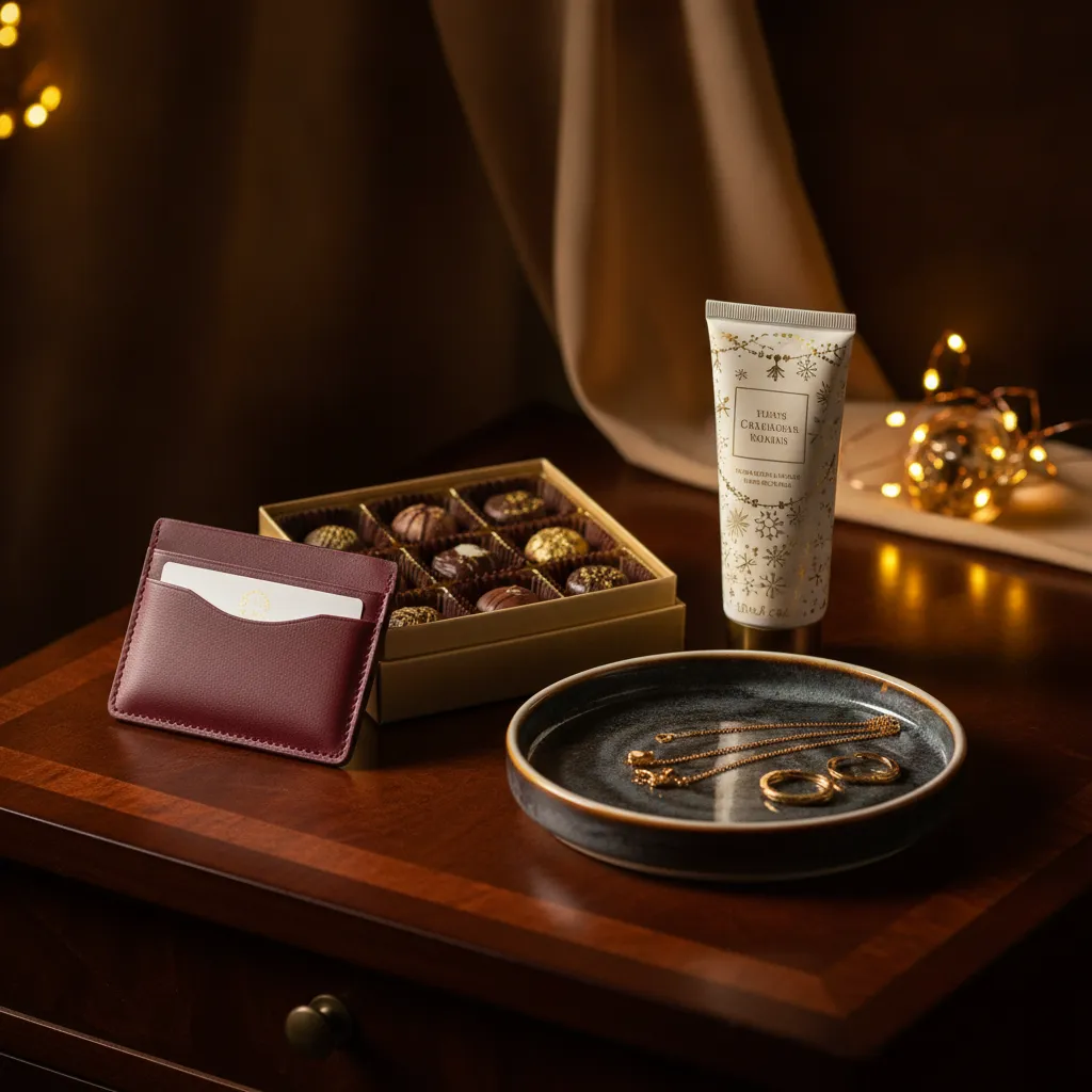 Porte-cartes, chocolats artisanaux et crème mains L'Occitane : le trio gagnant entre 15 et 20 euros