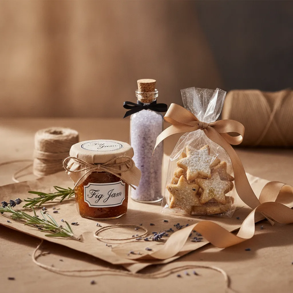Confiture maison, sel de bain et sablés décorés : trois cadeaux faits main à moins de 6 euros pièce