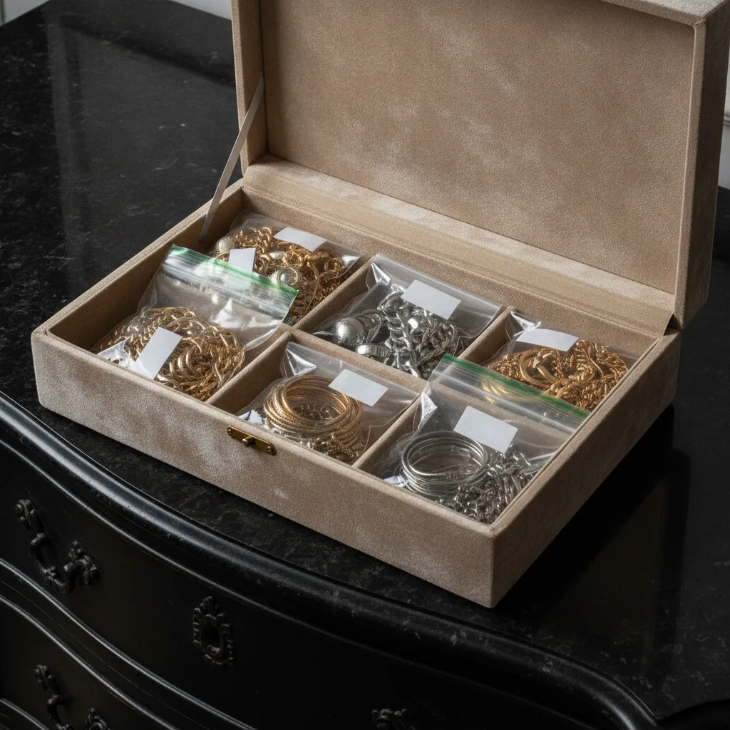 Stockage en sachets individuels avec bandelettes anti-ternissement : la méthode qui divise l'oxydation par quatre
