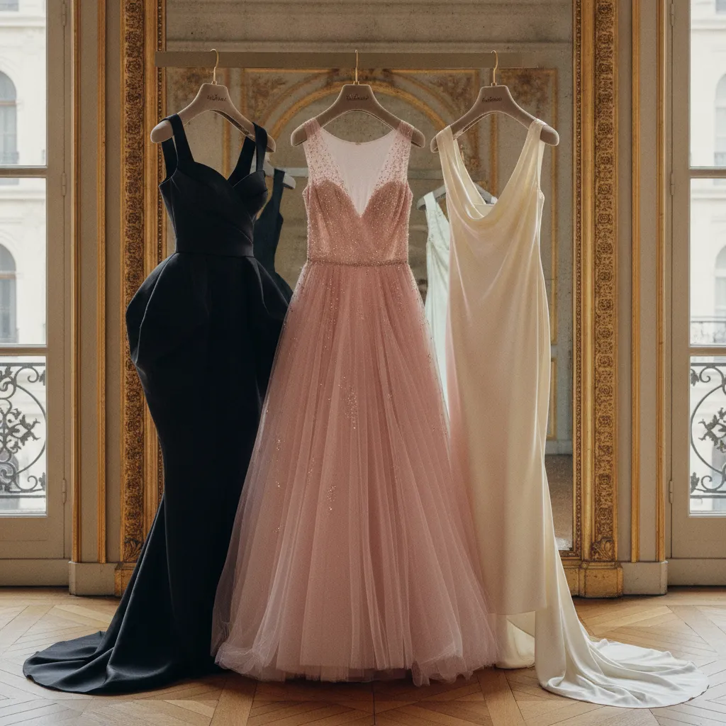 Satin duchesse, tulle et crêpe de soie : les trois matières reines de la robe cocktail haute couture