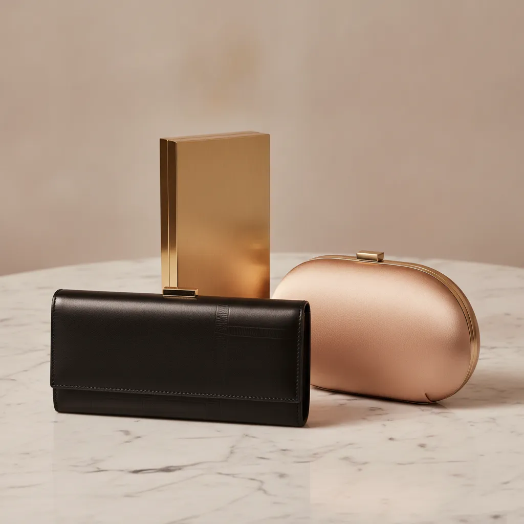Noir, nude et métallisé mat : les trois couleurs de pochette qui fonctionnent avec toutes les chaussures