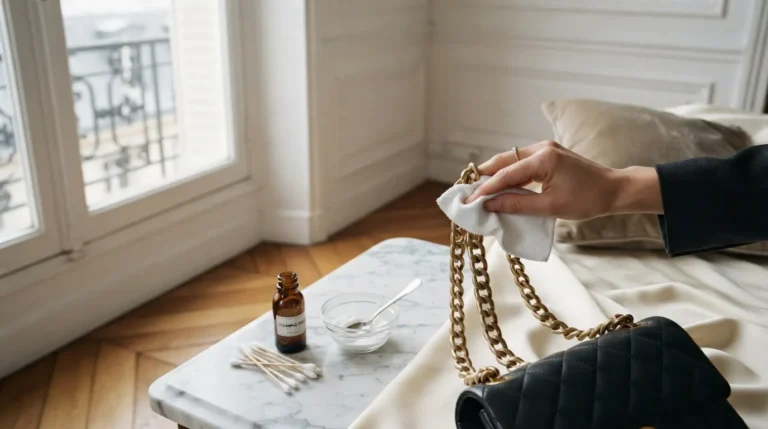 Chaîne de sac oxydée ou noircie : la remettre à neuf