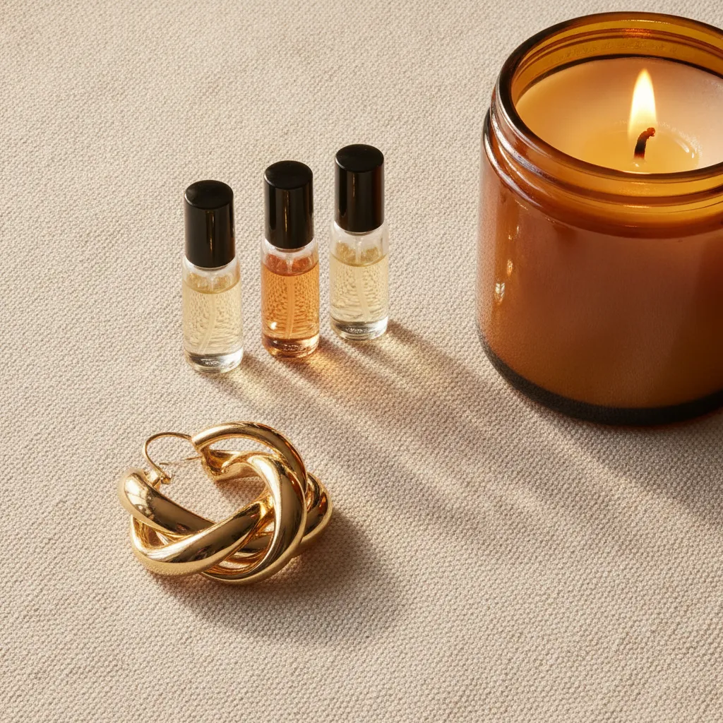 Bijou fantaisie doré et coffret miniatures parfum : deux valeurs sûres entre 15 et 25 euros