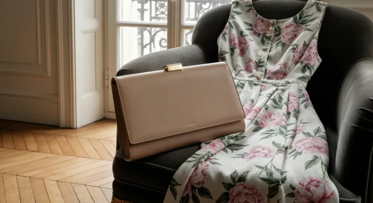 Robe à imprimé fleuri : le sac uni qui calme l'ensemble