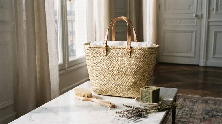 Sac en raphia ou paille : le garder net toute la saison