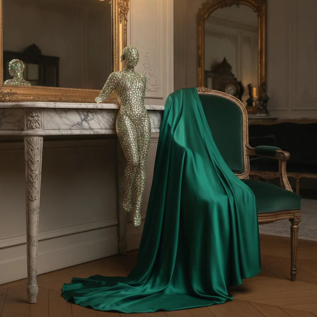 La minaudière figurative en cristaux : pièce de collection qui devient le point focal d'une robe longue sobre